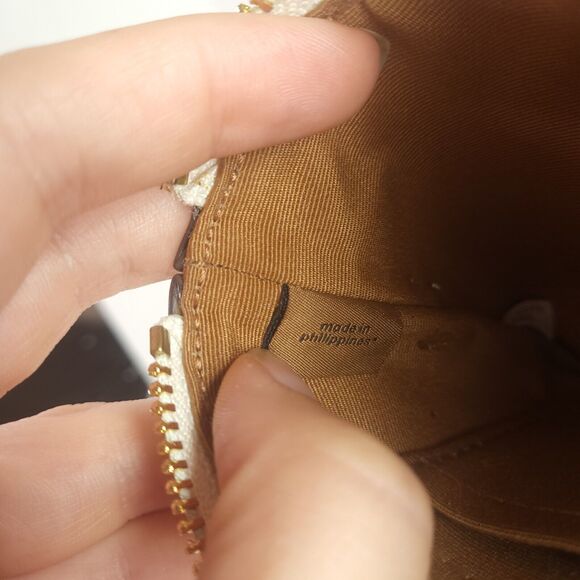 Coach Corner Zip Wristlet With Lime Print - Picture 5 of 6